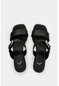 Sandalia Tacón En Cuero Para Mujer Ikal Sandalia Tacón En Cuero Para Mujer Ikal Negro 38 VÉLEZ de Vélez