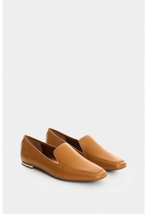 Mocasín En Cuero Para Mujer Ocaso Mocasín En Cuero Para Mujer Ocaso Miel 39 VÉLEZ