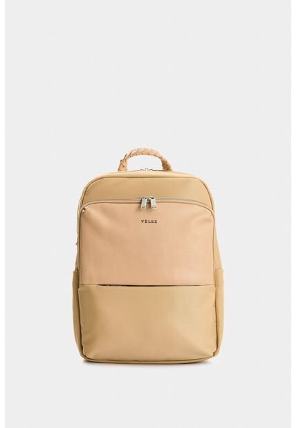 Morral Marfilo De Cuero Y Nylon Para Mujer Manija Trenzada Morral Marfilo De Cuero Y Nylon Para Mujer Manija Trenzada Arena VÉLEZ