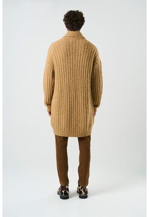 Cardigan Acanalado Para Hombre Selva Cardigan Acanalado Para Hombre Selva Miel XXL VÉLEZ