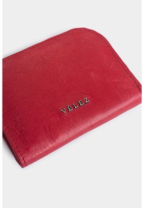 Monedero Holy De Cuero Para Mujer Cremallera Monedero Holy De Cuero Para Mujer Cremallera Rojo VÉLEZ