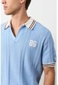 Polo Manga Corta Para Hombre Polo Manga Corta Para Hombre Azul Claro XL VÉLEZ de Vélez