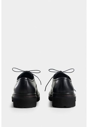 Zapatos Cordón Vitelo De Cuero Para Hombre Efecto Envejecido Zapatos Cordón Vitelo De Cuero Para Hombre Efecto Envejecido Negro 45 Vélez