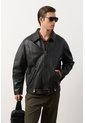Chaqueta Bomber Oversized De Cuero Para Hombre Tierra Chaqueta Bomber Oversized De Cuero Para Hombre Tierra Cafe L VÉLEZ de Vélez