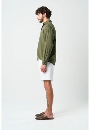 Bermuda En Lino Para Hombre Bélgica Bermuda En Lino Para Hombre Bélgica Blanco 38 VÉLEZ
