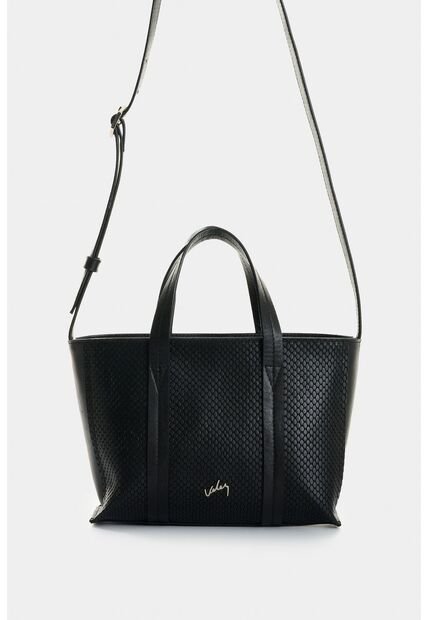 Bandolera Nectaria En Cuero Grabado Para Mujer Bandolera Nectaria En Cuero Grabado Para Mujer Negro VÉLEZ