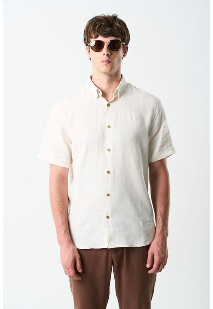 Camisa Manga Corta Semi Fitted Para Hombre Sevilla Camisa Manga Corta Semi Fitted Para Hombre Sevilla Arena XL VÉLEZ