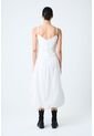 Vestido Midi Fugaz Para Mujer Silueta Globo Vestido Midi Fugaz Para Mujer Silueta Globo Blanco 12 VÉLEZ de Vélez