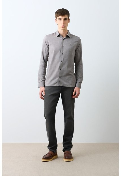 Camisa Oxford Manga Larga Calagua Para Hombre Semifitted Camisa Oxford Manga Larga Calagua Para Hombre Semifitted Tabaco M VÉLEZ
