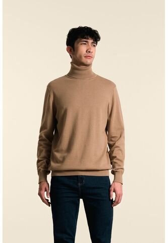 Sweater Cuello Tortuga Tejido Para Hombre Sweater Cuello Tortuga Tejido Para Hombre Arena M VÉLEZ Vélez