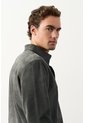 Camisa Manga Larga Para Hombre Gamuza Camisa Manga Larga Para Hombre Gamuza Gris Pistola XL VÉLEZ de Vélez