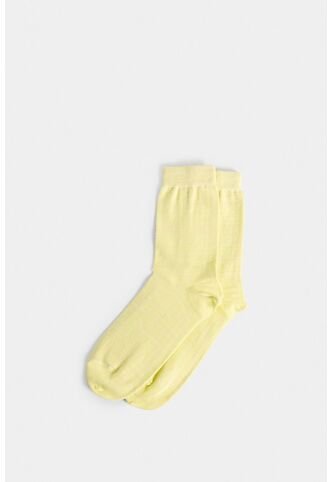 Calcetines Media Pierna Sonora Para Hombre Efecto Jaspeado Calcetines Media Pierna Sonora Para Hombre Efecto Jaspeado Verde Limon XS VÉLEZ Vélez