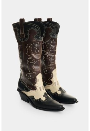 Botas Texanas En Cuero Para Mujer Raiz Botas Texanas En Cuero Para Mujer Raiz Cafe 38 VÉLEZ