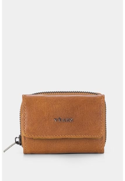 Monedero Tropical De Cuero Para Mujer Broche Y Cremallera Monedero Tropical De Cuero Para Mujer Broche Y Cremallera Miel Vélez