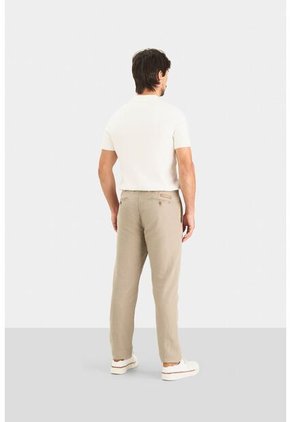 Pantalón Chino Regular Fit De Lino Para Hombre Casual Pantalón Chino Regular Fit De Lino Para Hombre Casual Arena 30 VÉLEZ
