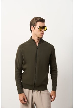 Sweater Misuri Tejido Para Hombre Cuello Alto Sweater Misuri Tejido Para Hombre Cuello Alto Verde Oliva L VÉLEZ