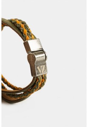 Manilla Alpin De Cuero Trenzado Para Hombre Contraste Manilla Alpin De Cuero Trenzado Para Hombre Contraste Verde Vélez