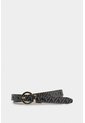 Cinturón Doble Faz De Cuero Para Mujer Monogram Cinturón Doble Faz De Cuero Para Mujer Monogram Negro S VÉLEZ de Vélez