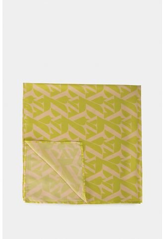 Pañuelo En Tela Sostenible Para Mujer Monograma VZ Verde Limon Pañuelo En Tela Sostenible Para Mujer Monograma VZ Verde Limon XS Vélez Vélez