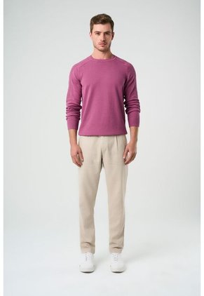 Sweater Tejido En Algodón Para Hombre Manga Ranglan Sweater Tejido En Algodón Para Hombre Manga Ranglan Mora S VÉLEZ