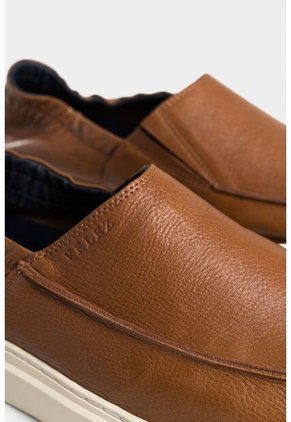 Mocasines Atlantis De Cuero Para Hombre Ajuste Elástico Al Talón Mocasines Atlantis De Cuero Para Hombre Ajuste Elástico Al Talón Miel 41 Vélez