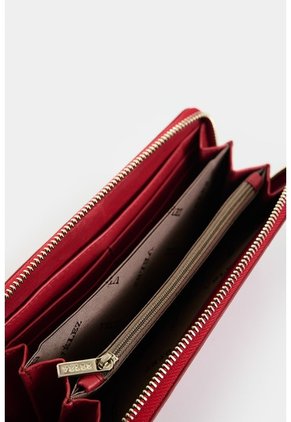 Billetera Porta Chequera De Cuero Para Mujer Arezzo Billetera Porta Chequera De Cuero Para Mujer Arezzo Rojo VÉLEZ