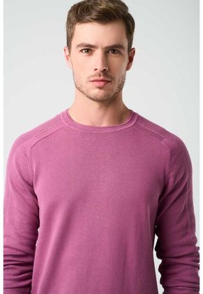 Sweater Tejido En Algodón Para Hombre Manga Ranglan Sweater Tejido En Algodón Para Hombre Manga Ranglan Mora S VÉLEZ