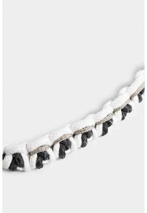 Collar Malaquita De Cuero Y Algodón Para Mujer Trenzado Collar Malaquita De Cuero Y Algodón Para Mujer Trenzado Azul VÉLEZ