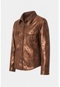 Chaqueta De Cuero Gamuzado Para Mujer Glass Chaqueta De Cuero Gamuzado Para Mujer Glass Bronce XL VÉLEZ de Vélez
