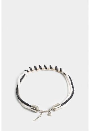 Collar Malaquita De Cuero Y Algodón Para Mujer Trenzado Collar Malaquita De Cuero Y Algodón Para Mujer Trenzado Azul VÉLEZ