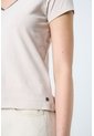 Camiseta Básica Para Mujer Millaré Metálico Decorativo Camiseta Básica Para Mujer Millaré Metálico Decorativo Arena M VÉLEZ de Vélez
