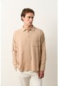 Camisa Semi-fitted Manga Larga Para Hombre Memoria Camisa Semi-fitted Manga Larga Para Hombre Memoria Tabaco XXL VÉLEZ de Vélez