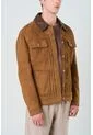 Chaqueta Aron En Gamuza Para Hombre Detalle Cuero Chaqueta Aron En Gamuza Para Hombre Detalle Cuero Cafe Claro XXXL VÉLEZ de Vélez