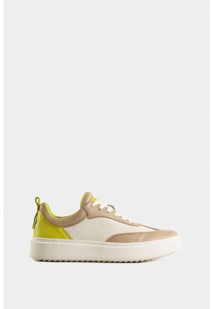 Tenis Namibia De Cuero Y Lona Para Mujer Detalles Neón Tenis Namibia De Cuero Y Lona Para Mujer Detalles Neón Arena 40 Vélez