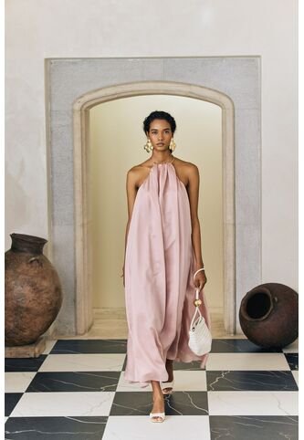 Vestido Maxi Halter Para Mujer Rouge Vestido Maxi Halter Para Mujer Rouge Rosado 10 VÉLEZ Vélez