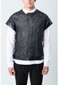 Camisilla Orion De Cuero Para Hombre Tejida Camisilla Orion De Cuero Para Hombre Tejida Negro S VÉLEZ de Vélez
