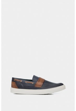 Mocasines Deportivos De Cuero Para Hombre Vintage Mocasines Deportivos De Cuero Para Hombre Vintage Azul 42 VÉLEZ