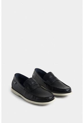Mocasines Palmer De Cuero Para Hombre Silueta Clásica Mocasines Palmer De Cuero Para Hombre Silueta Clásica Negro 39 Vélez