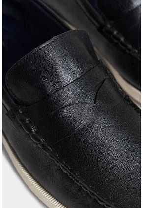 Mocasines Palmer De Cuero Para Hombre Silueta Clásica Mocasines Palmer De Cuero Para Hombre Silueta Clásica Negro 39 Vélez