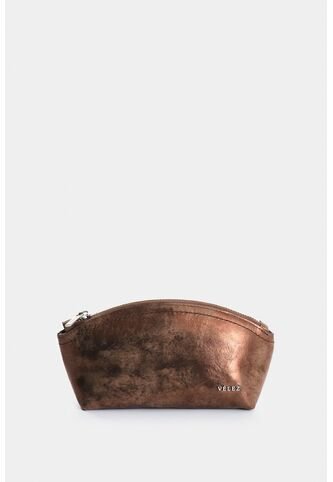 Cosmetiquera Romeral De Cuero Folia Para Mujer Cremallera Cosmetiquera Romeral De Cuero Folia Para Mujer Cremallera Bronce VÉLEZ Vélez