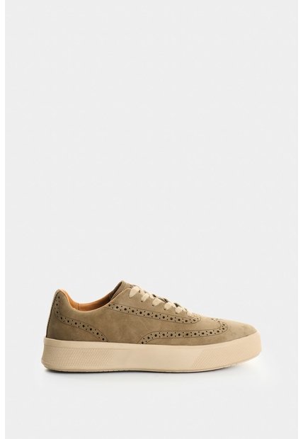 Zapatos De Cordón De Cuero Gamuzado Para Hombre Ocean Zapatos De Cordón De Cuero Gamuzado Para Hombre Ocean Arena 44 VÉLEZ