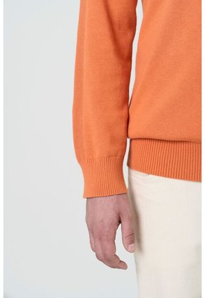 Sweater Tejido En Algodón Para Hombre Manga Ranglan Sweater Tejido En Algodón Para Hombre Manga Ranglan Naranja S VÉLEZ
