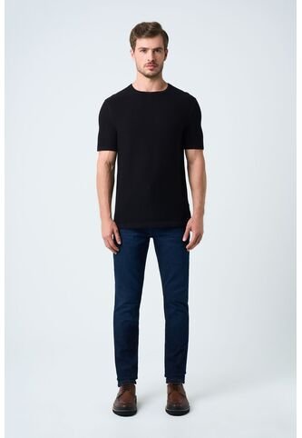 Jean Trivoli Semi Fitted En Black Denim Para Hombre Detalle Cuero Jean Trivoli Semi Fitted En Black Denim Para Hombre Detalle Cuero Azul Oscuro 38 VÉLEZ Vélez