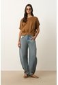 Camisa Manga Corta Para Mujer Sereno Camisa Manga Corta Para Mujer Sereno Miel XL VÉLEZ de Vélez