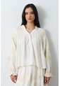 Camisa Manga Larga Para Mujer Bruma Camisa Manga Larga Para Mujer Bruma Crema XS VÉLEZ de Vélez