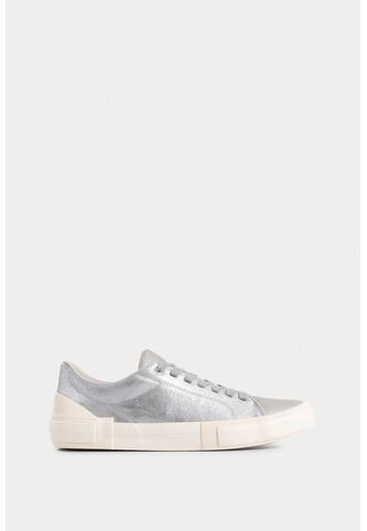 Tenis Torino 2.0 De Cuero Para Hombre Detalle Laminado Tenis Torino 2.0 De Cuero Para Hombre Detalle Laminado Plata 46 VÉLEZ Vélez