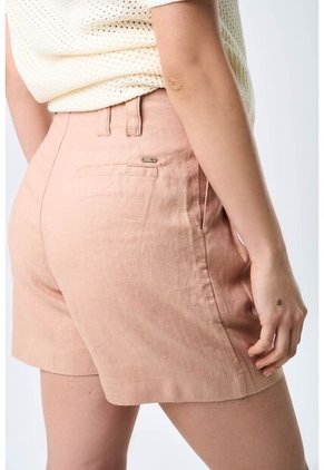 Short Prisma Tiro Alto En Lino Para Mujer Detalle Millaré Short Prisma Tiro Alto En Lino Para Mujer Detalle Millaré Rosado 06 Vélez