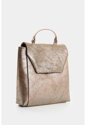 Morral De Cuero Folia Craquelada Para Mujer Thalia Morral De Cuero Folia Craquelada Para Mujer Thalia Plata VÉLEZ