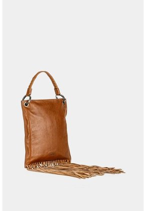 Manos Libres Caléndula De Cuero Para Mujer Manija Tejida Y Flecos Miel Manos Libres Caléndula De Cuero Para Mujer Manija Tejida Y Flecos Miel Vélez