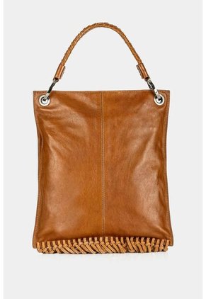 Manos Libres Caléndula De Cuero Para Mujer Manija Tejida Y Flecos Miel Manos Libres Caléndula De Cuero Para Mujer Manija Tejida Y Flecos Miel Vélez